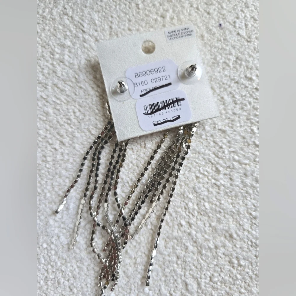 NEW!! Free People, You Make Me Feel Like Dancing Dangles, Silver- NWT!